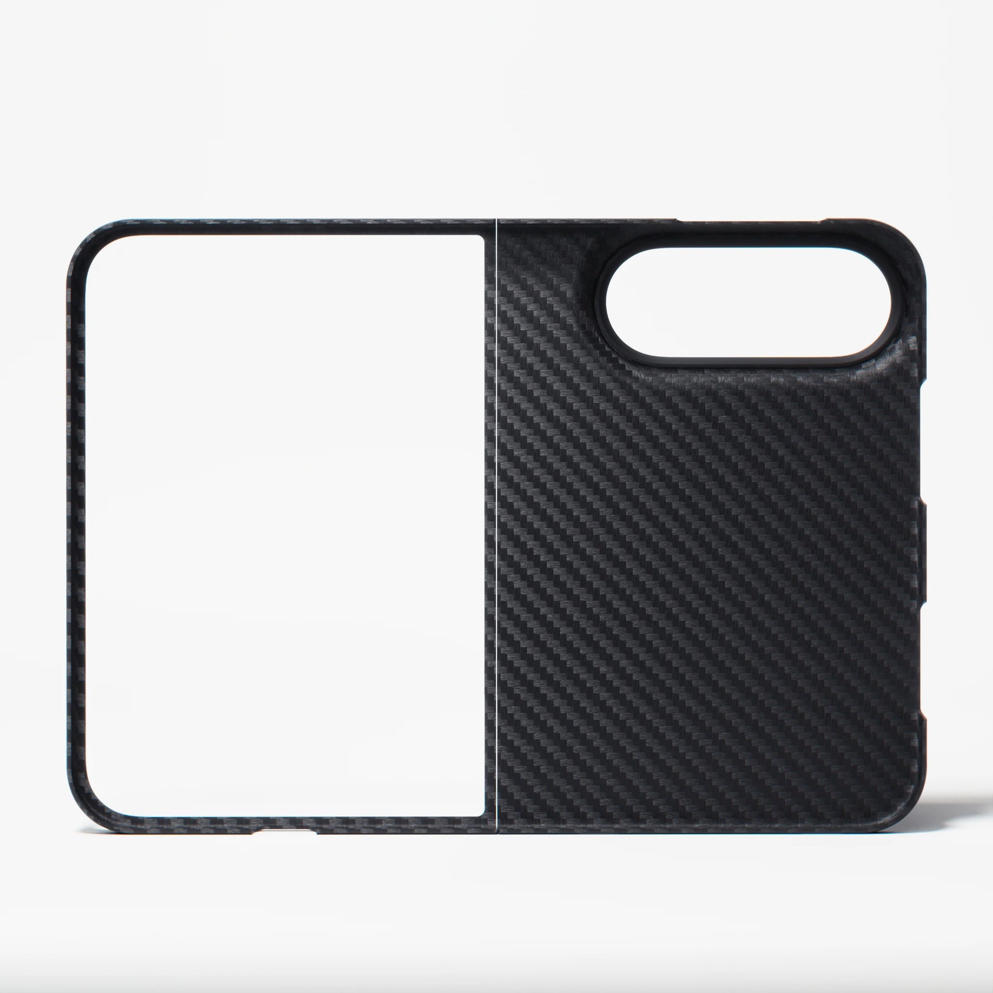 Black aramid fiber Ultimate Aero case by Dropguys, fitted for the iPhone 18 Ultra.