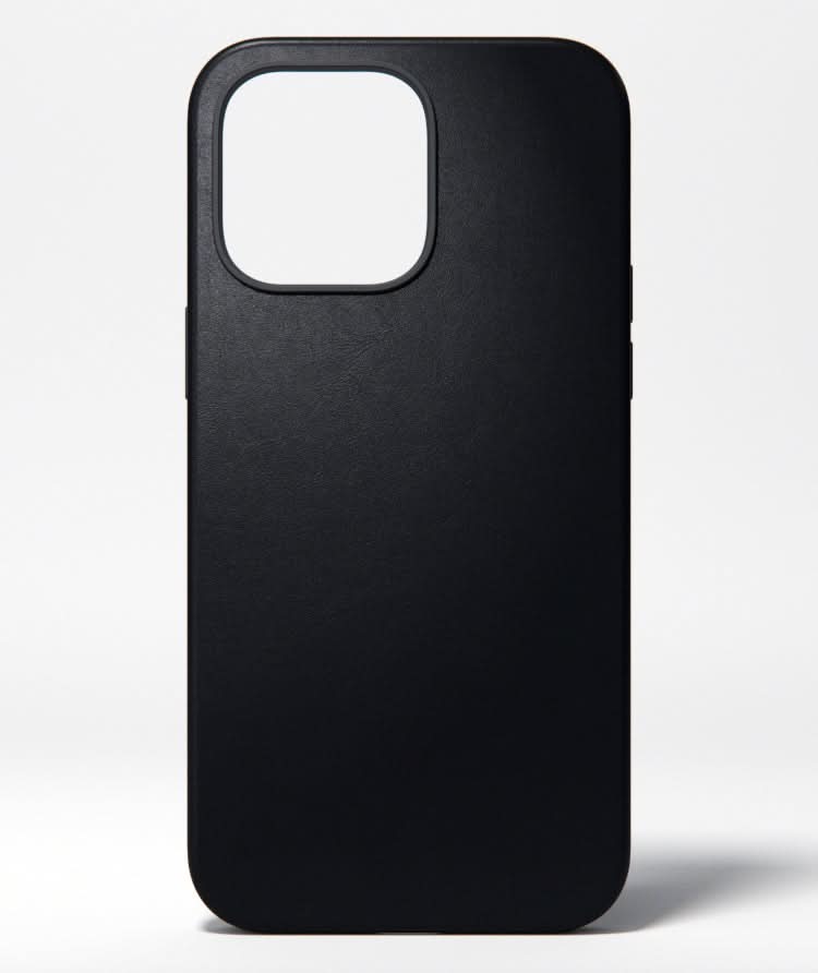 iPhone 14 Leather CASE - iPhone 14 Pro Max / Black Leather iPhone 14 Leather CASE - iPhone 14 Pro Max / Black Leather